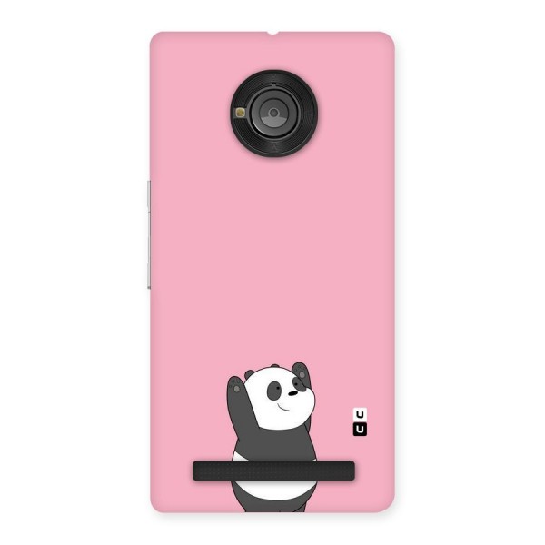 Panda Handsup Back Case for Yu Yuphoria