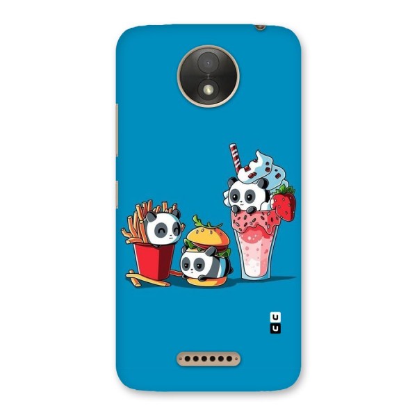 Panda Lazy Back Case for Moto C Plus