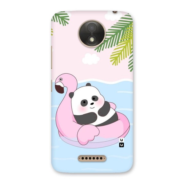 Panda Swim Back Case for Moto C Plus