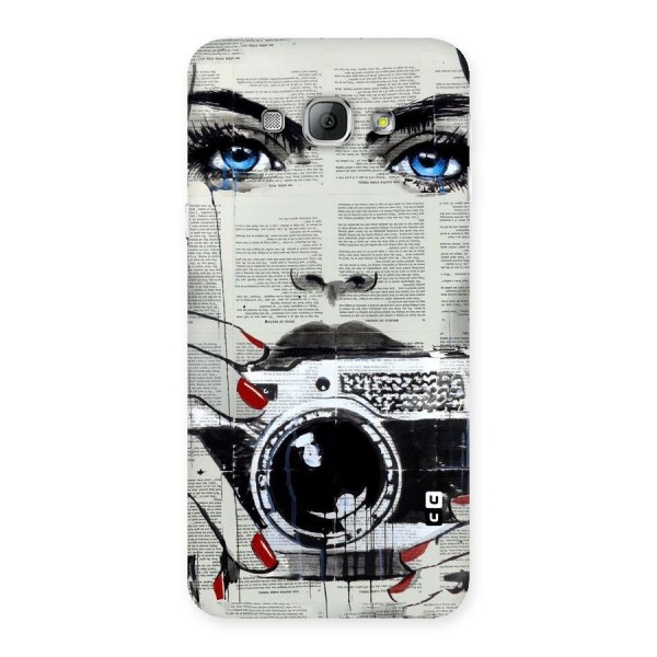 Paper Face Beauty Back Case for Galaxy A8