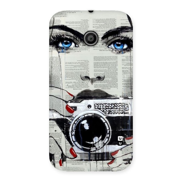 Paper Face Beauty Back Case for Moto E