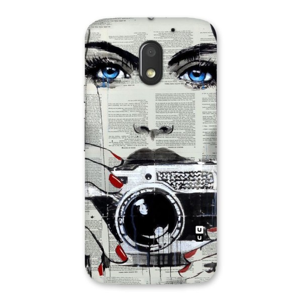 Paper Face Beauty Back Case for Moto E3 Power