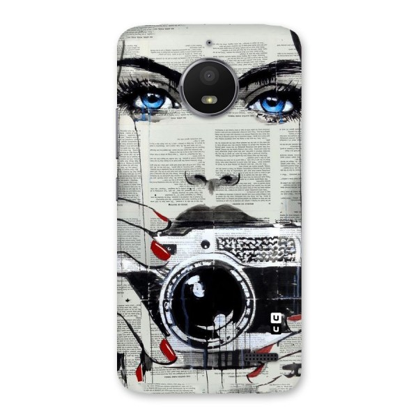 Paper Face Beauty Back Case for Moto E4