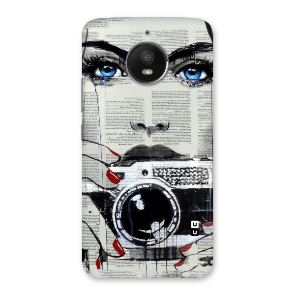 Paper Face Beauty Back Case for Moto E4 Plus