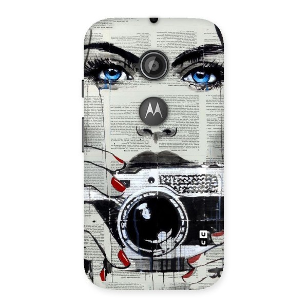 Paper Face Beauty Back Case for Moto E 2nd Gen