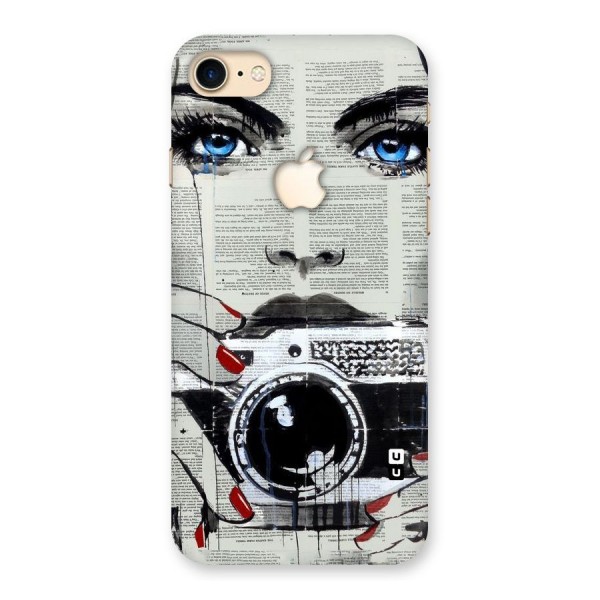 Paper Face Beauty Back Case for iPhone 7 Apple Cut