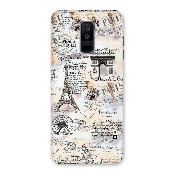 Paris Paper Back Case for Galaxy A6 Plus