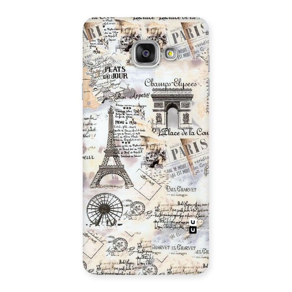 Paris Paper Back Case for Galaxy A7 2016