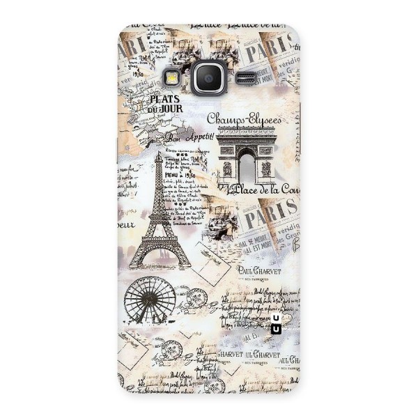 Paris Paper Back Case for Galaxy Grand Prime