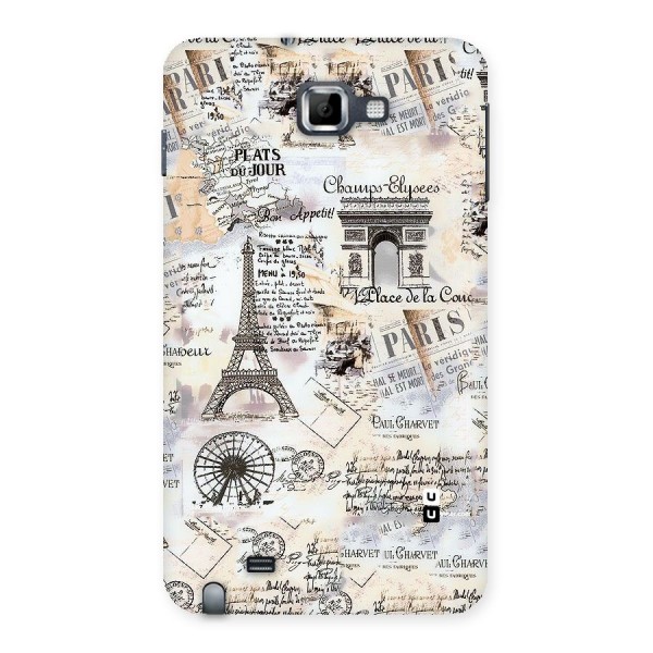 Paris Paper Back Case for Galaxy Note