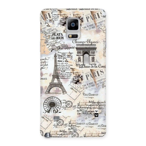 Paris Paper Back Case for Galaxy Note 4