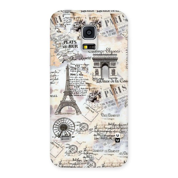 Paris Paper Back Case for Galaxy S5 Mini