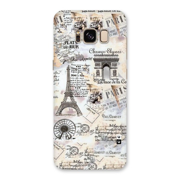 Paris Paper Back Case for Galaxy S8