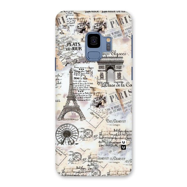 Paris Paper Back Case for Galaxy S9