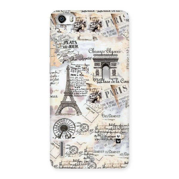 Paris Paper Back Case for Honor 6