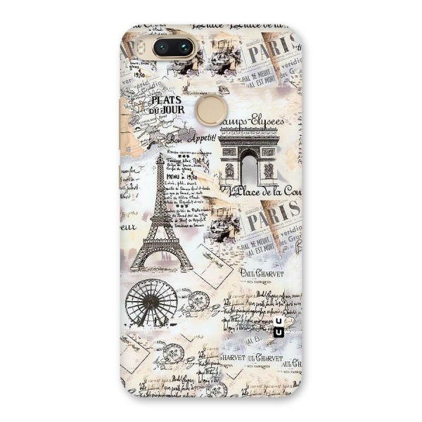 Paris Paper Back Case for Mi A1