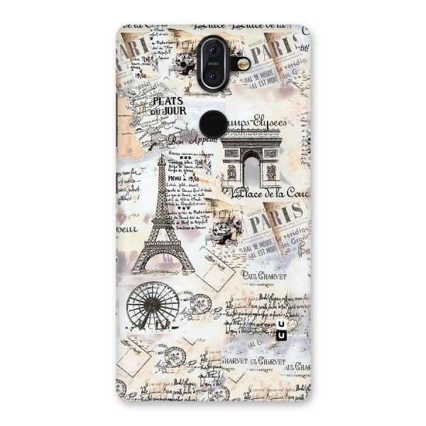 Paris Paper Back Case for Nokia 8 Sirocco