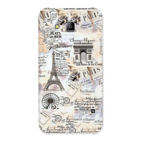 Paris Paper Back Case for Samsung Galaxy J5