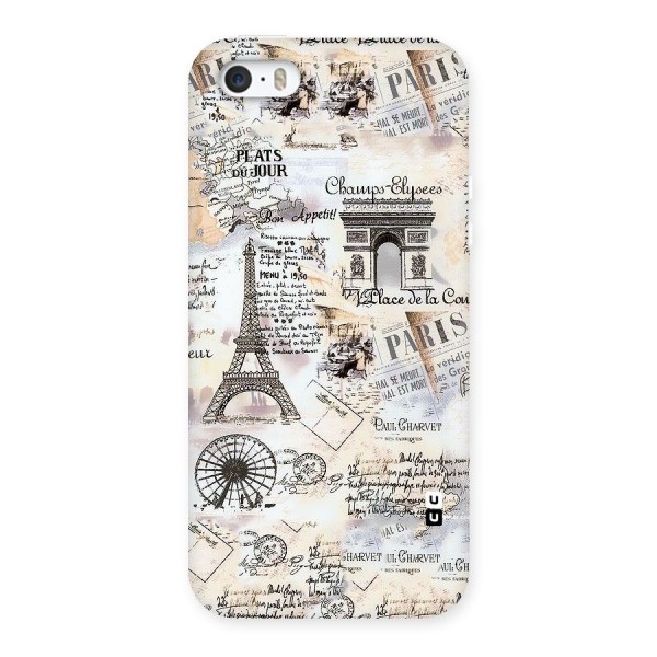 Paris Paper Back Case for iPhone SE