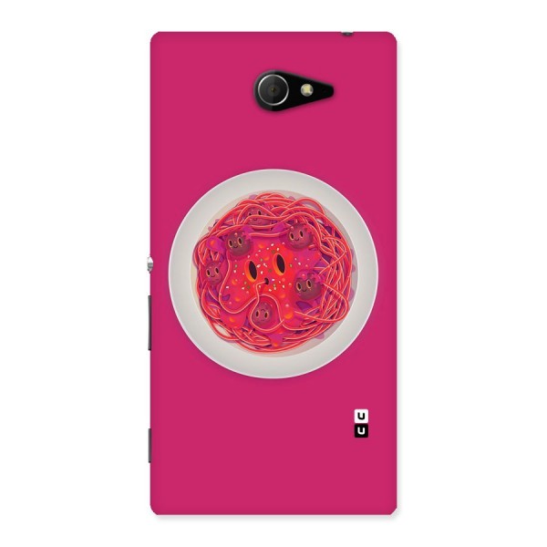 Pasta Cute Back Case for Sony Xperia M2