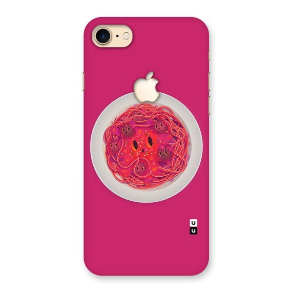 Pasta Cute Back Case for iPhone 7 Apple Cut