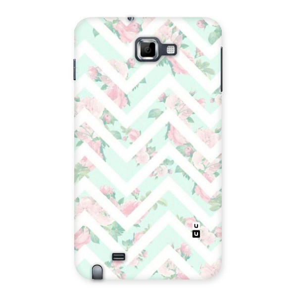 Pastel Floral Zig Zag Back Case for Galaxy Note