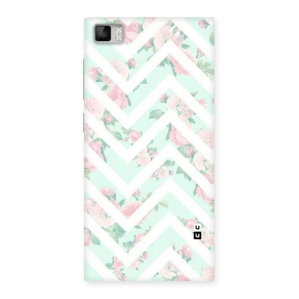 Pastel Floral Zig Zag Back Case for Xiaomi Mi3