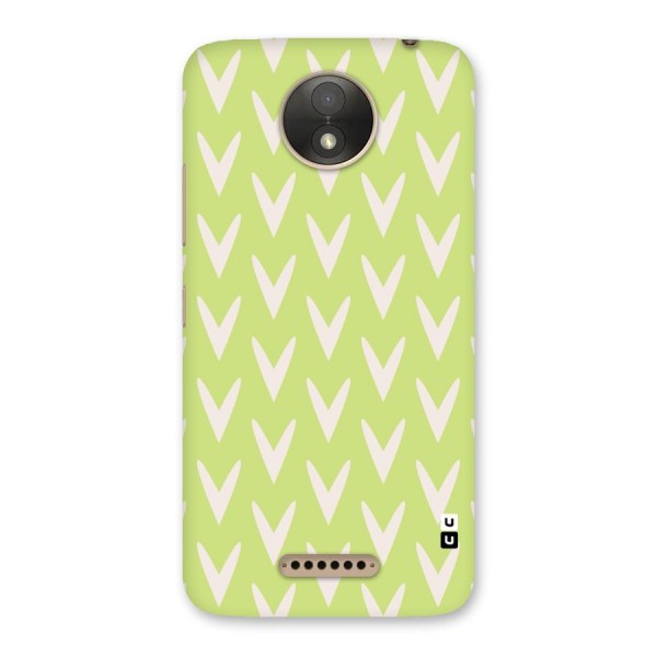 Pastel Green Grass Back Case for Moto C Plus