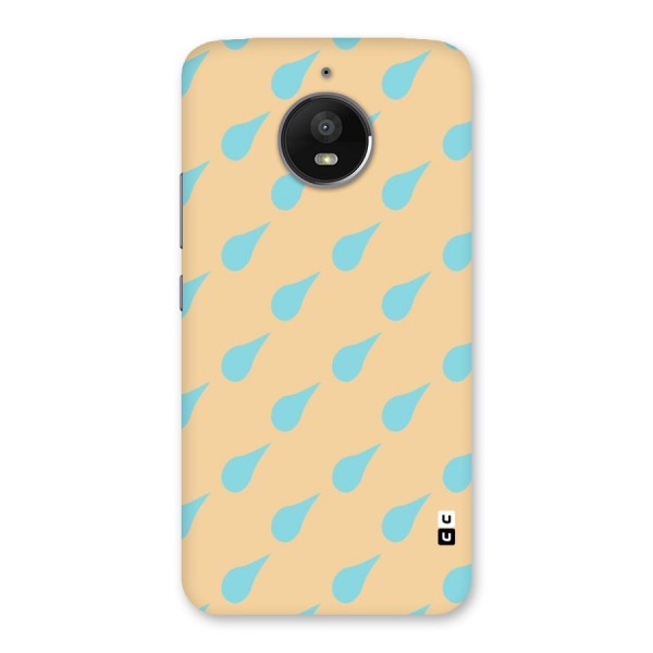 Pastel Orange Drops Back Case for Moto E4 Plus