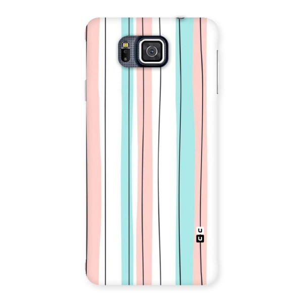 Pastel Tri Stripes Back Case for Galaxy Alpha