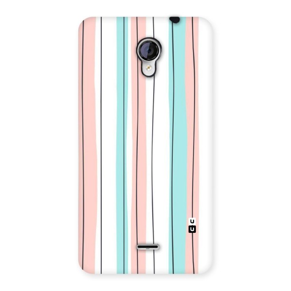 Pastel Tri Stripes Back Case for Micromax Unite 2 A106