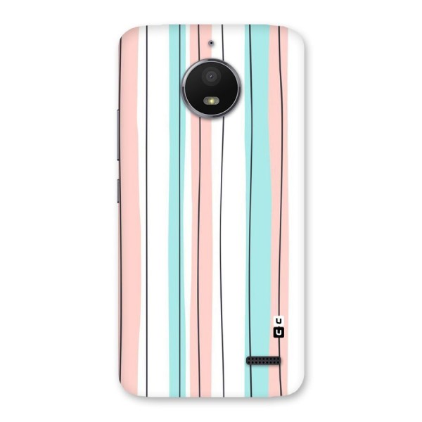 Pastel Tri Stripes Back Case for Moto E4