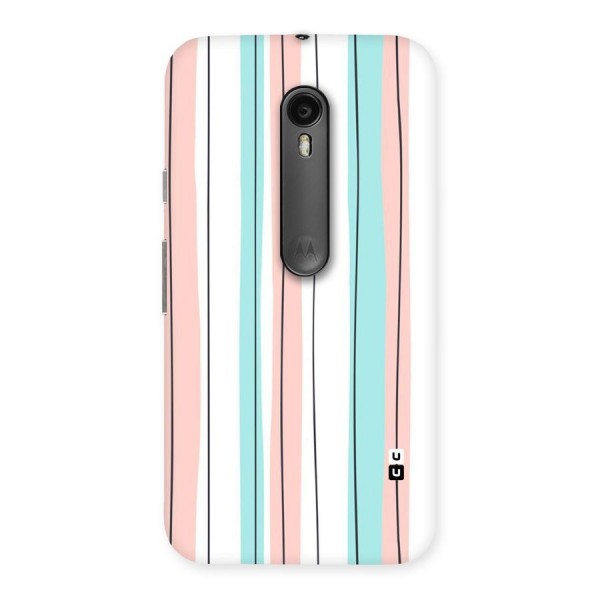 Pastel Tri Stripes Back Case for Moto G3