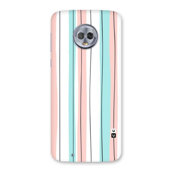 Pastel Tri Stripes Back Case for Moto G6