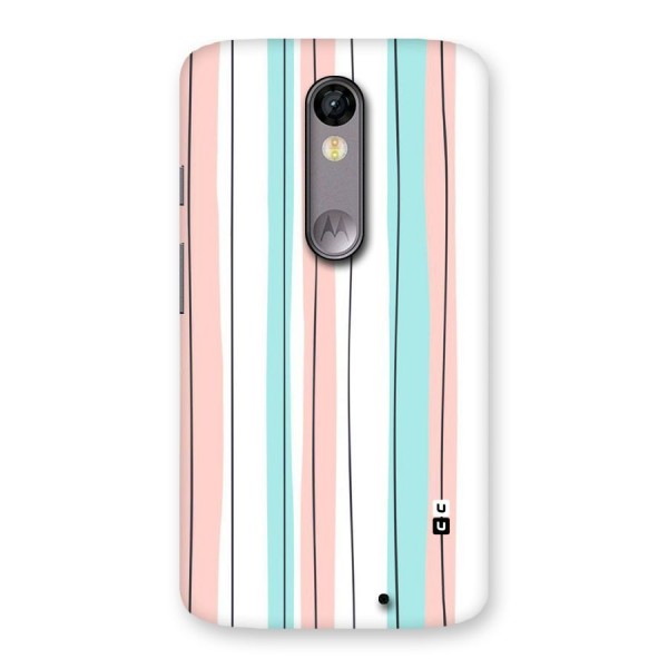 Pastel Tri Stripes Back Case for Moto X Force