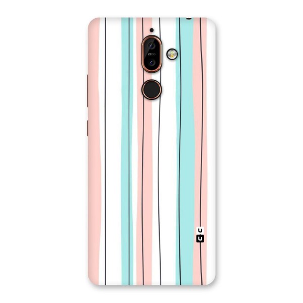 Pastel Tri Stripes Back Case for Nokia 7 Plus