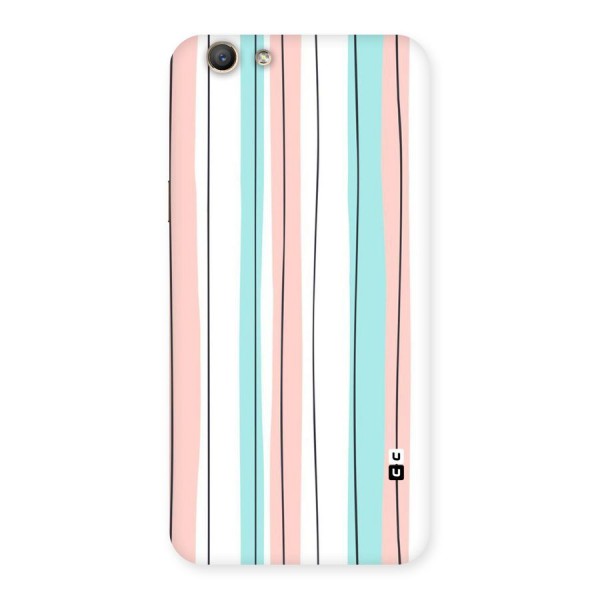 Pastel Tri Stripes Back Case for Oppo F1s