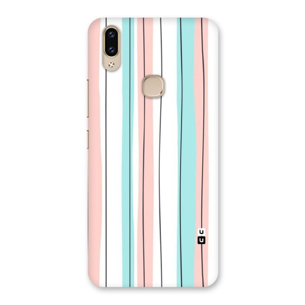 Pastel Tri Stripes Back Case for Vivo V9