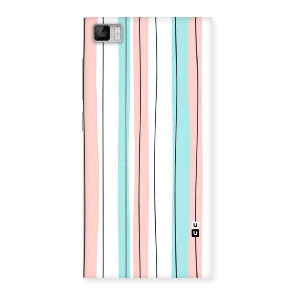 Pastel Tri Stripes Back Case for Xiaomi Mi3