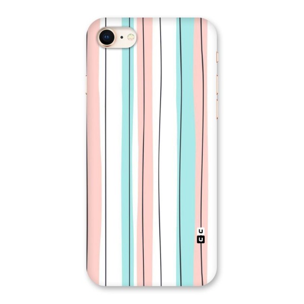 Pastel Tri Stripes Back Case for iPhone 8