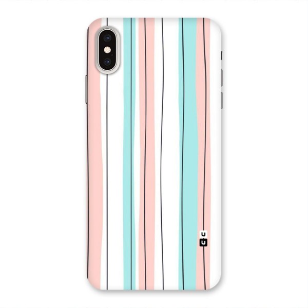 Pastel Tri Stripes Back Case for iPhone XS Max