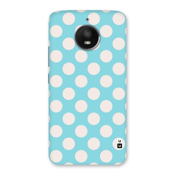 Pastel White Polka Dots Back Case for Moto E4 Plus