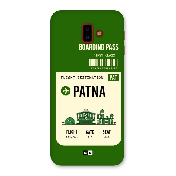 Patna Boarding Pass Back Case for Galaxy J6 Plus