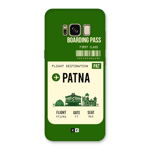 Patna Boarding Pass Back Case for Galaxy S8