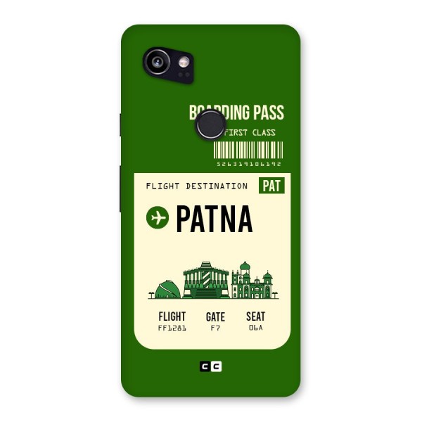 Patna Boarding Pass Back Case for Google Pixel 2 XL