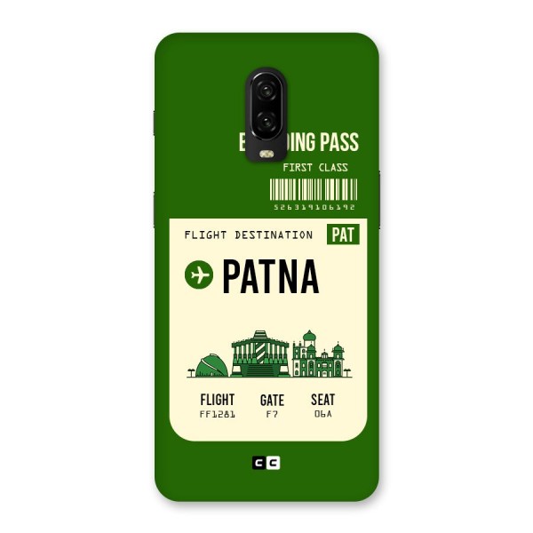 Patna Boarding Pass Back Case for OnePlus 6T