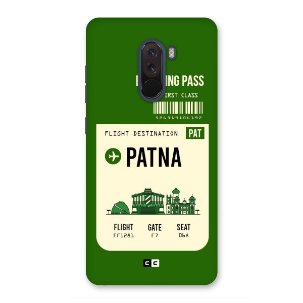 Patna Boarding Pass Back Case for Poco F1