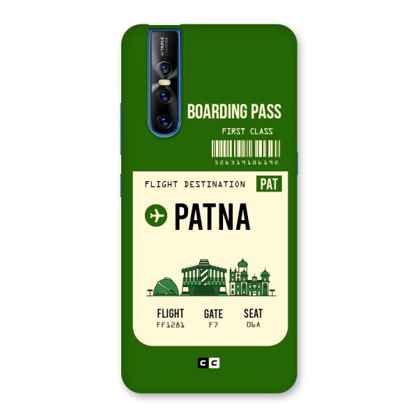 Patna Boarding Pass Back Case for Vivo V15 Pro