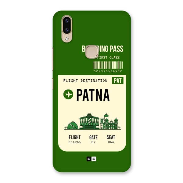 Patna Boarding Pass Back Case for Vivo V9