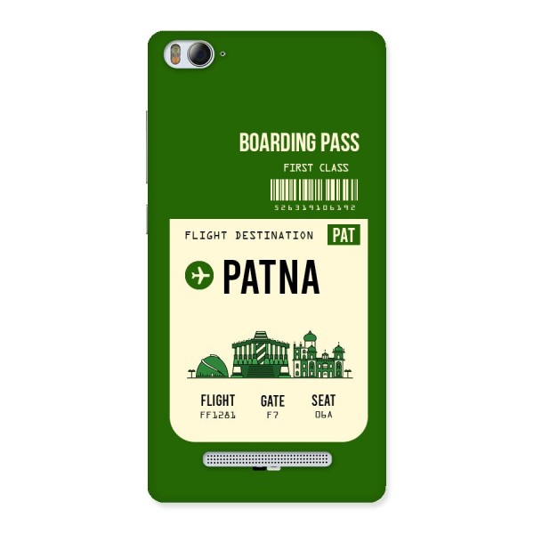 Patna Boarding Pass Back Case for Xiaomi Mi4i